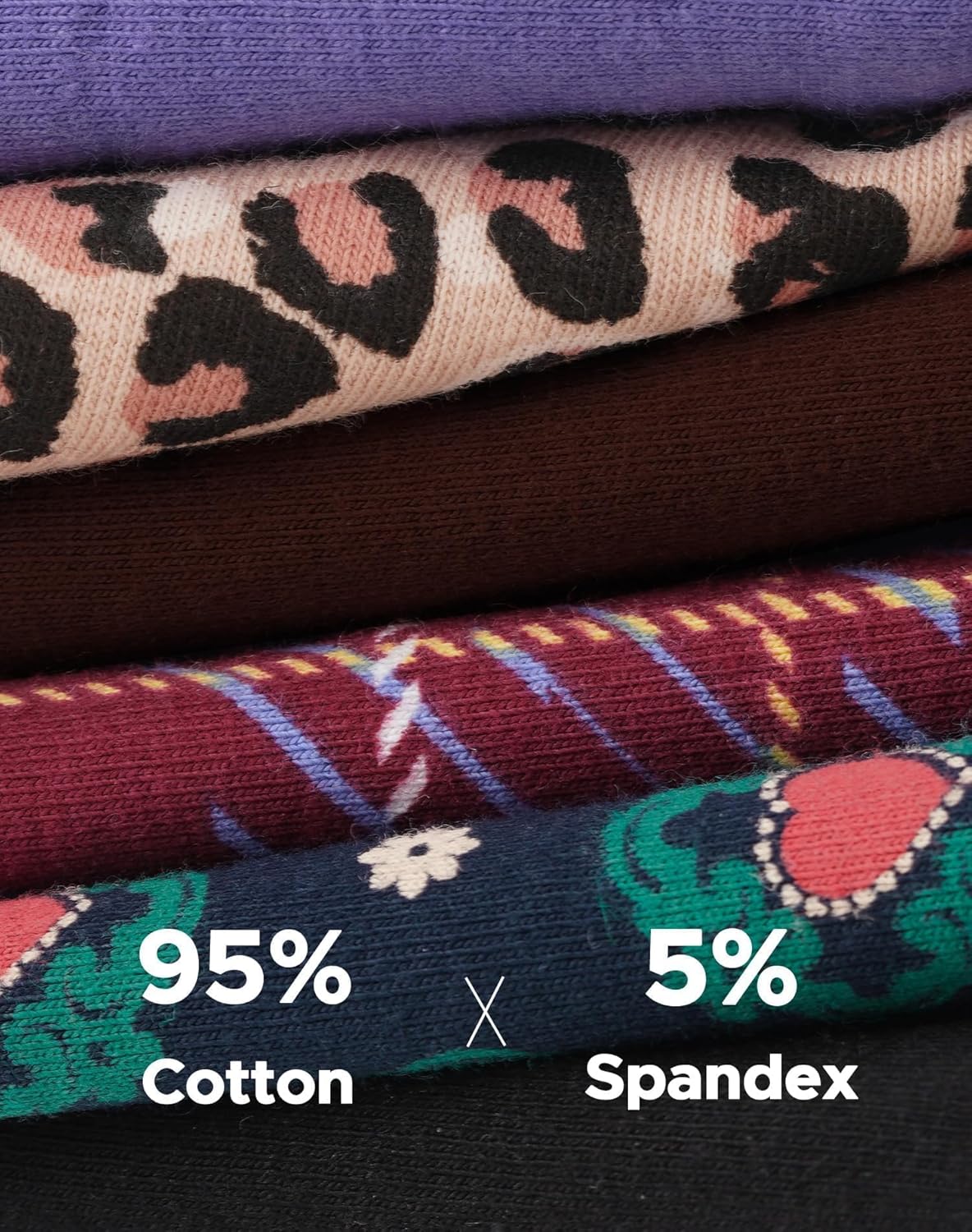 INNERSY Women's Underwear Cheeky Hipster Panties Breathable Cotton Panty 6-Pack - Image 6