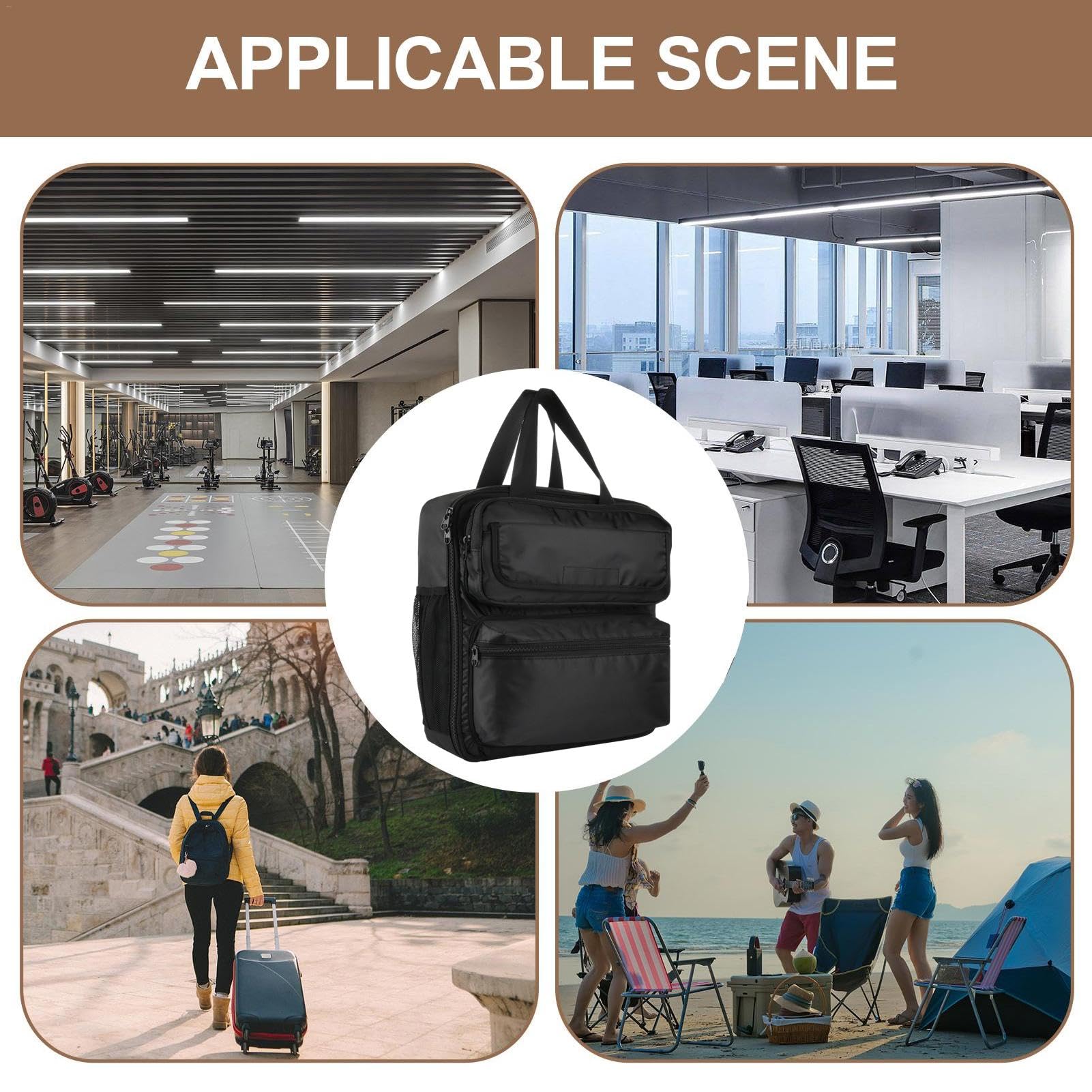 Kaffeemaschinen-Reisetasche, staubdichte Tragetasche für Kaffeemaschinen, praktische Aufbewahrung mit Griff, Heimorganisation, Kaffee-Ausrüstungs-Organizer für Reisen und Umzug