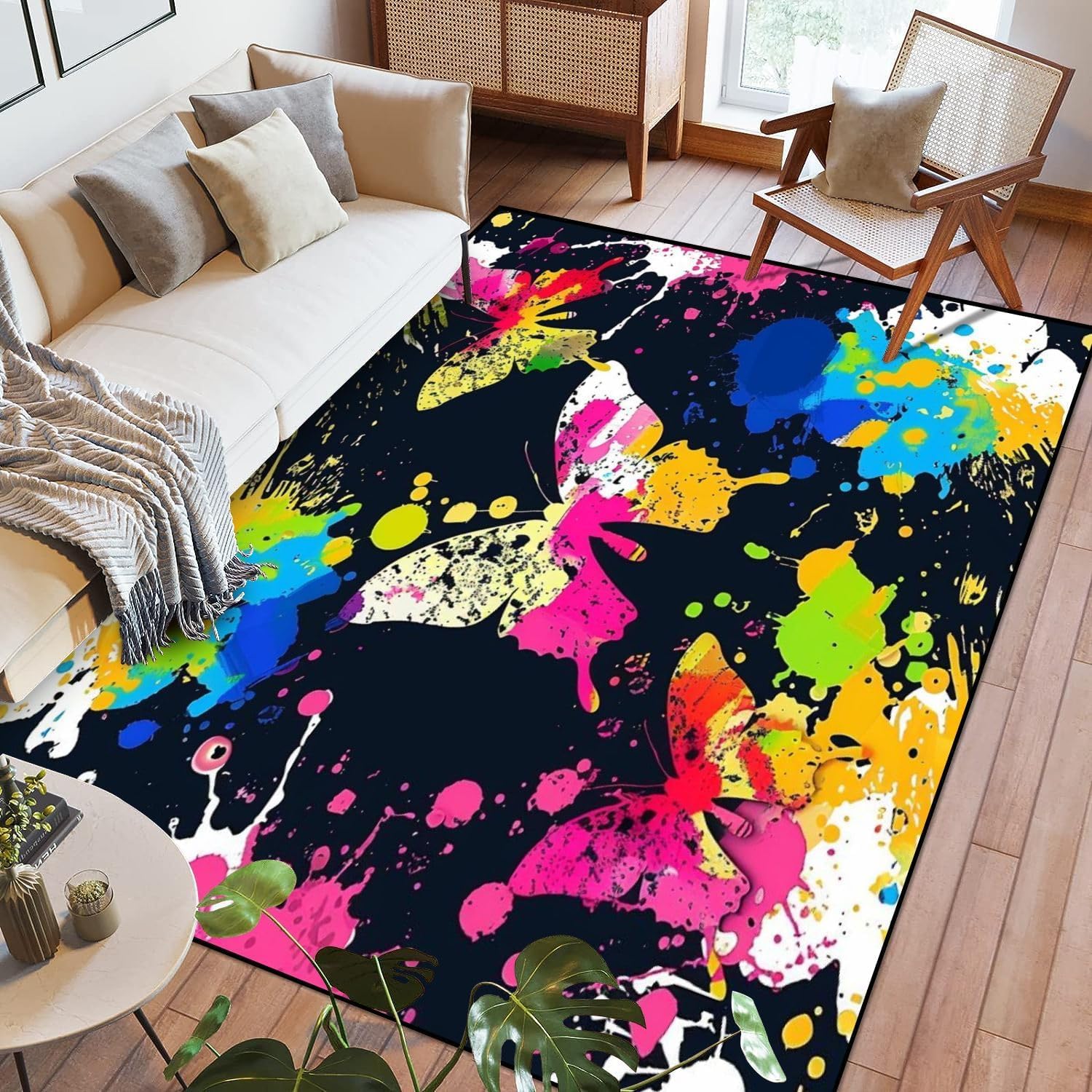 Tapis de sol nettoyage facile 100x200 cm avec support antidérapant enfant