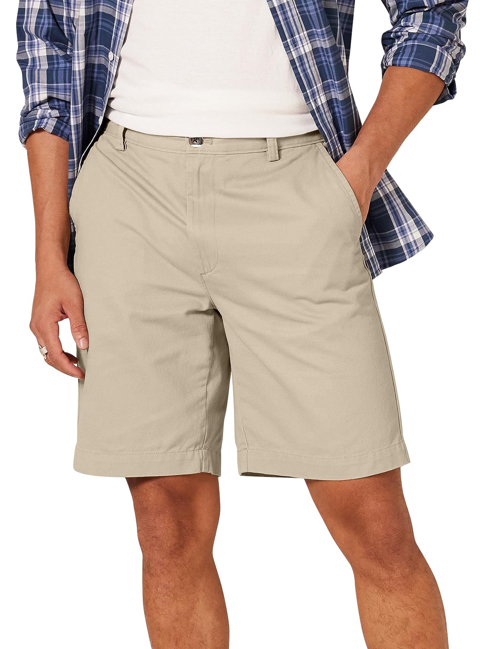 shasmi Men's Classic Fit Cotton Twill Chino Shorts – Breathable Summer Casual Wear with Zip Fly, Slant Pockets & Button Closure | Lightweight Non-Stretch Shorts (Shorts 265)-picture-44
