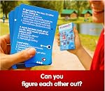 SUSSED Le jeu de cartes Wacky "Que feriez-vous" - Amusement social pour les adolescents, les garçons, les filles pour les enfants Âge 10+ & Adultes - Paquet bleu
