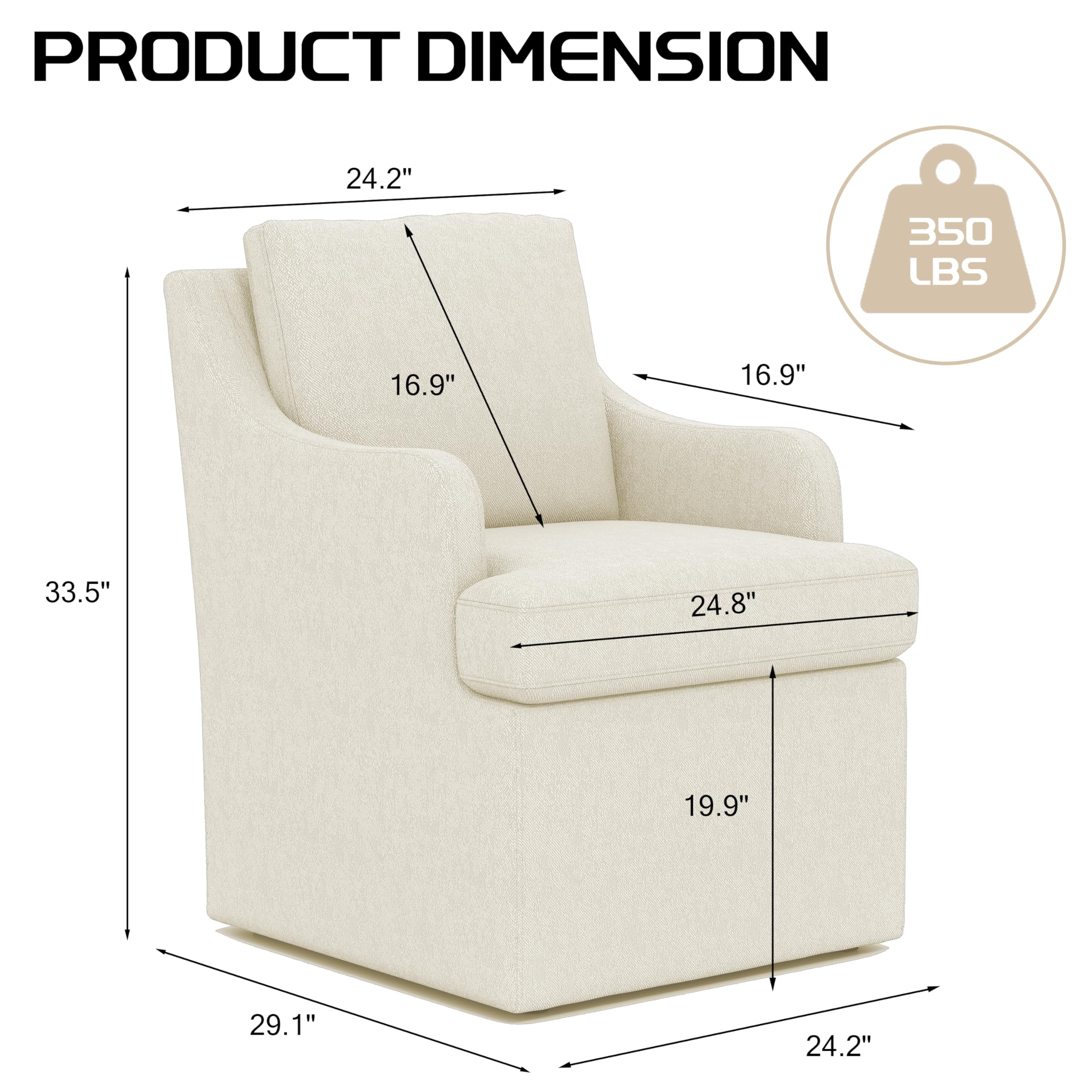 Best Upholstered Swivel Chair 2026 2 VKNOW Upholstered Dining Chairs Set of 2, Modern Kitchen Chairs Dinner Chairs wi — product photo
