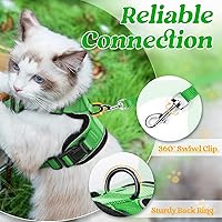 Vista 186 de rabbitgoo Arnés y correa para caminar, a prueba de escapes, chaleco suave y ajustable para gatos, fácil de controlar, transpirable, tiras
