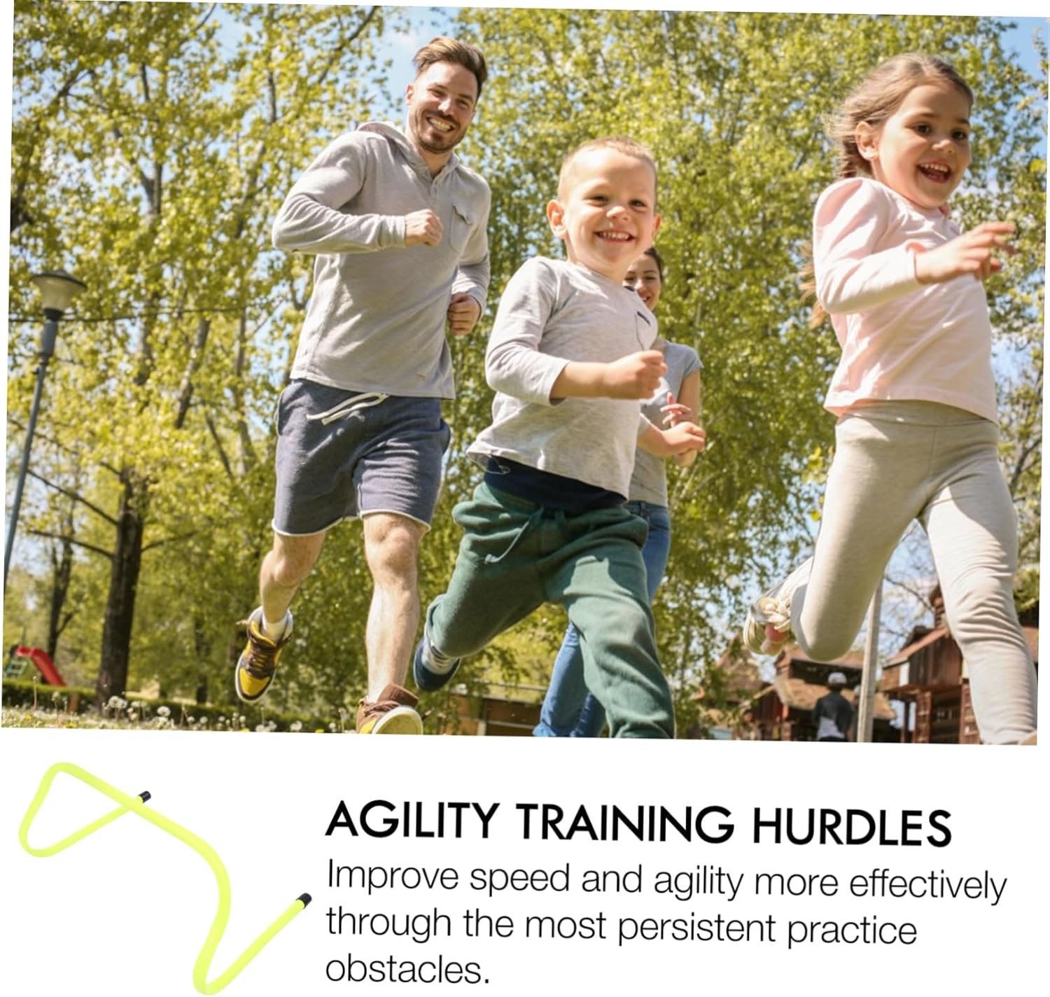 Sosoport 6pcs Soccer Agility Hurdles Training Equipment for Speed and Flexibility for Outdoor Exercise and Youth Sports Development