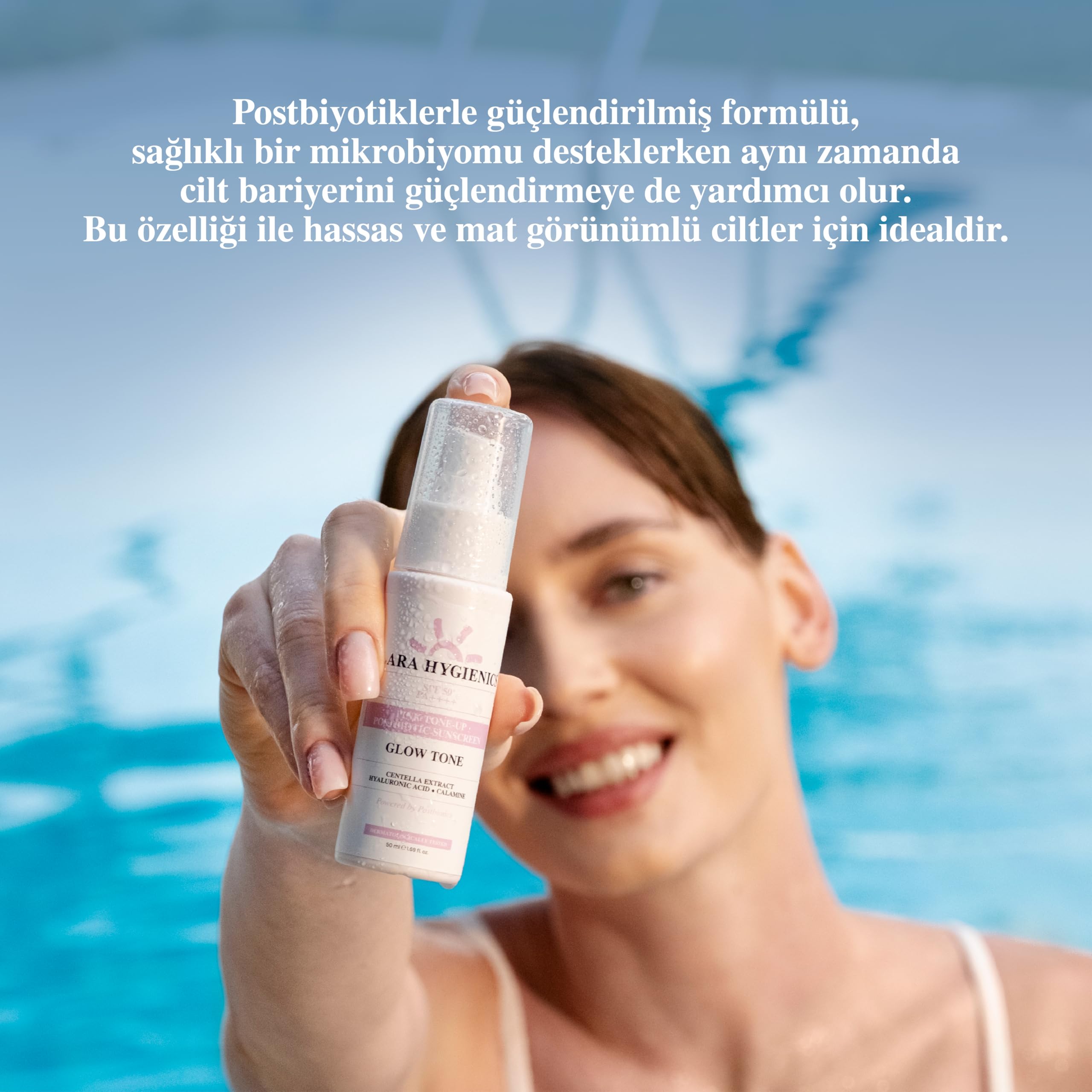 Clara Hygienics Pink Tone-Up Postbiotic Sunscreen 50 ml Güneş Kremi (3 paketi)