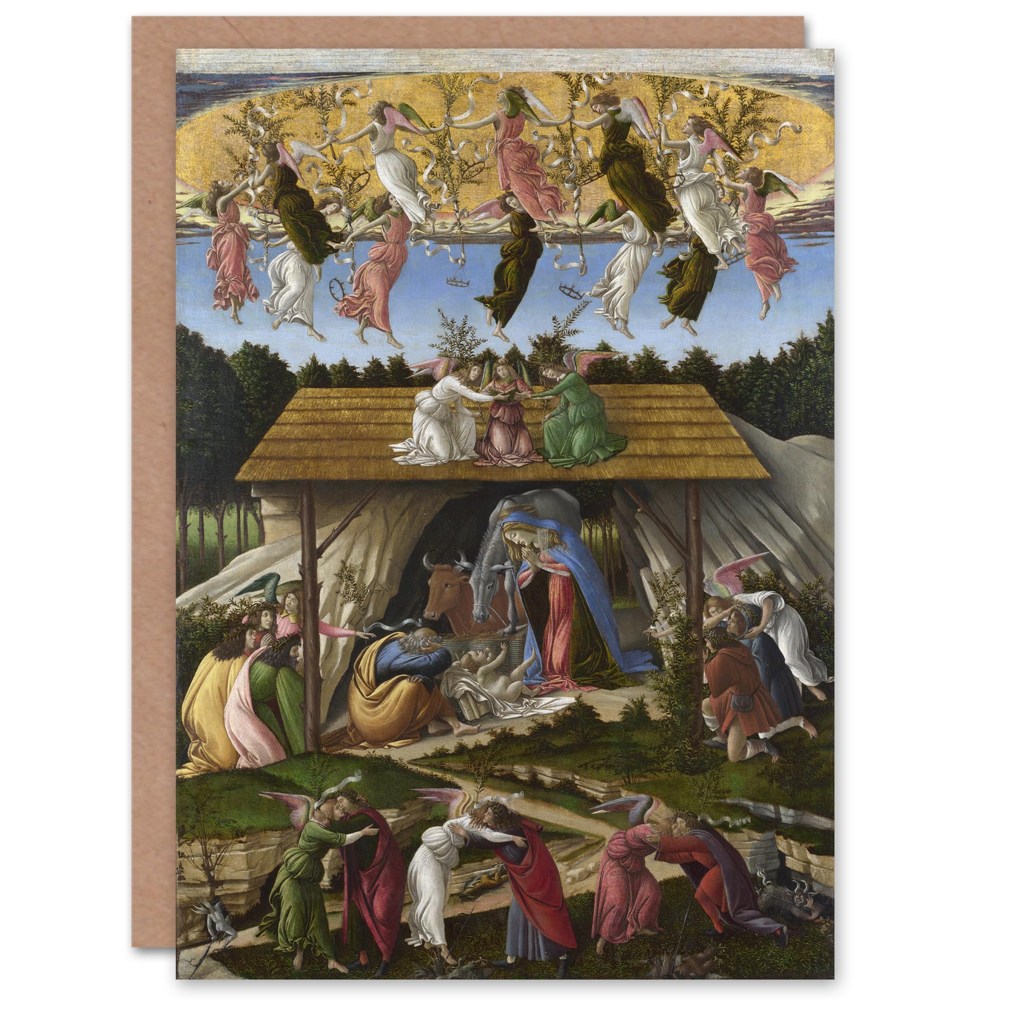 Artery8 Sandro Botticelli Art Card Mystic Nativity Painting
