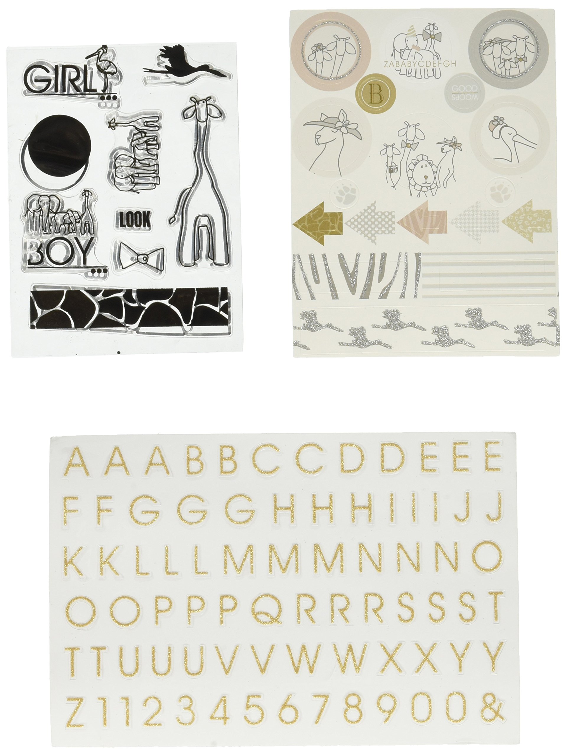 Ruby Rock-ItEmpire Bebe Finishing Pack No.1 Alpha, Stamp and Glitter Stickers