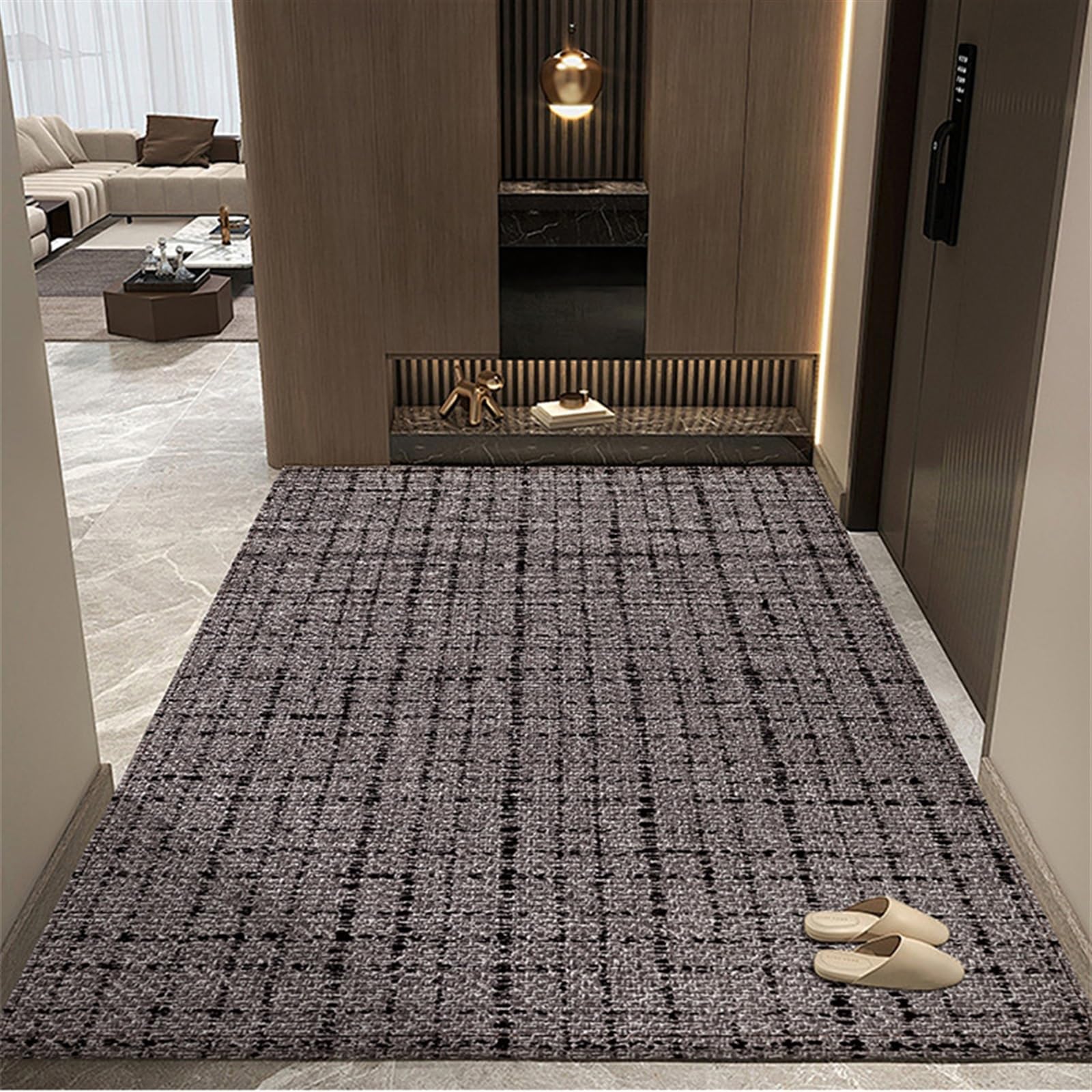 Tapis de porte d'entrée intérieur antidérapant contre la boue