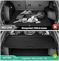 Vista 503 de Powerty Cubierta de Carga para Accesorios Kia Sportage 2023-2025 2026, Textura de Lona Cubierta Retráctil para Maletero Trasero de Carga de Equipaje