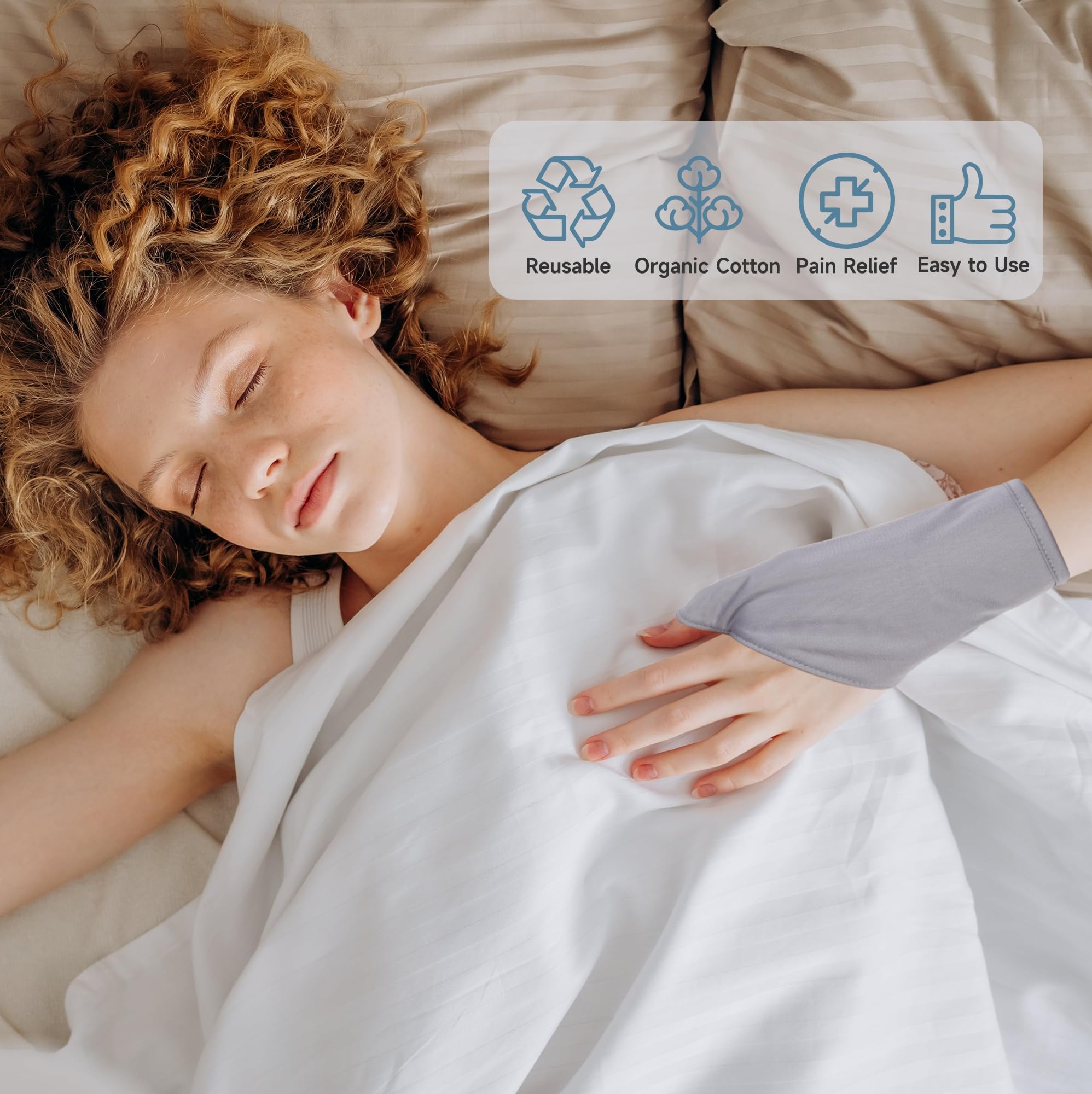 Amazon | Leekalos ヒマシ油パック 手用 再利用可能なオーガニック