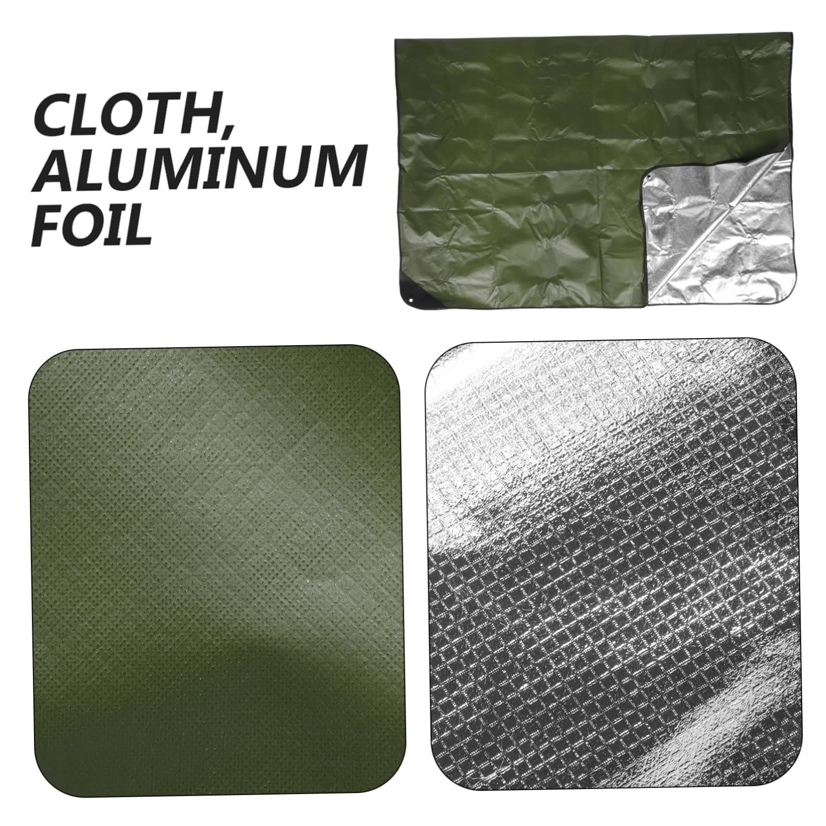 Térmica y Cortavientos para Camping y Emergencia Aislante Térmico Multifuncional para Picnic Senderismo y Actividades al Aire Color Verde