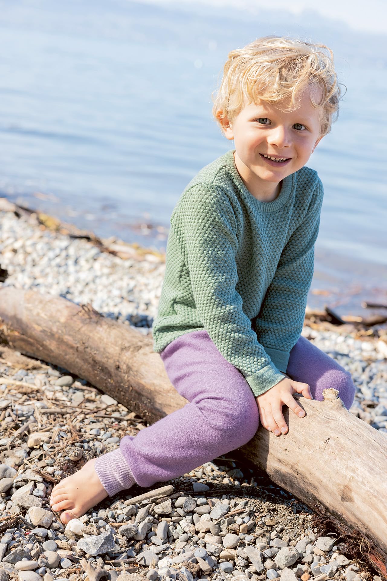 Disana WABENSTRICK-Pullover, Leichter Pullover für Frühling und Sommer | 100% Bio-Merinowolle GOTS, IVN Best | Kleinkind Kind Unisex | Made in Germany