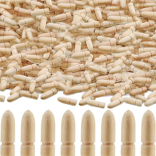 Alfileres de madera de 1-14 pulgadas de longitud de 38 pulgadas de diámetro clavijas de madera dura clavijas de madera para mesa clavijas de hoja de