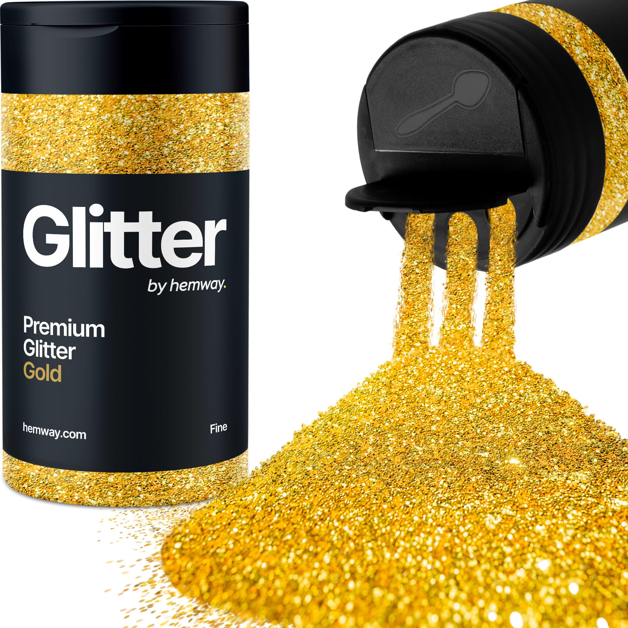 Champagne Gold Glitter Shaker, 130g Ultrafine Glitter, Crafts 1/128" Metallic Flake Champagne Gold Sequins, Resin & Epoxy Crafts, Decorating, Halloween, Christmas Nail, Face, Hemway — view 31