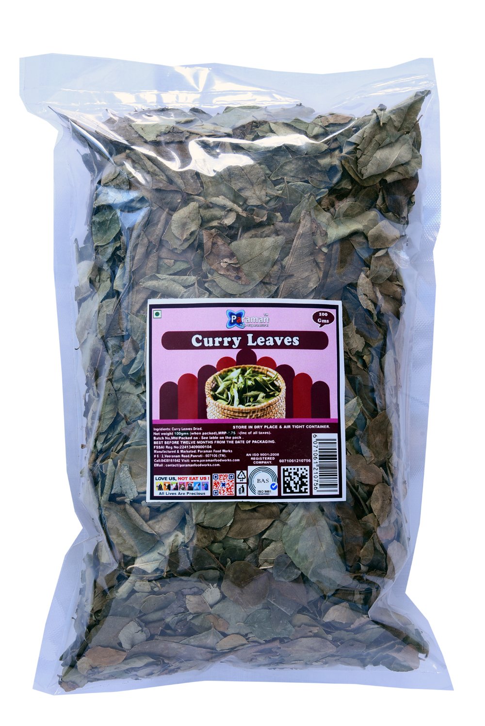 Paraman The Supernatural Curry Leaves Dried (100 GMS) (B01KL6S1Q2) Amazon Price History, Amazon Price Tracker