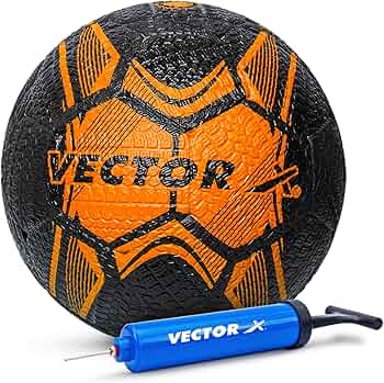Vector X Street Soccer Rubber Moulded Football with Pump Size:5