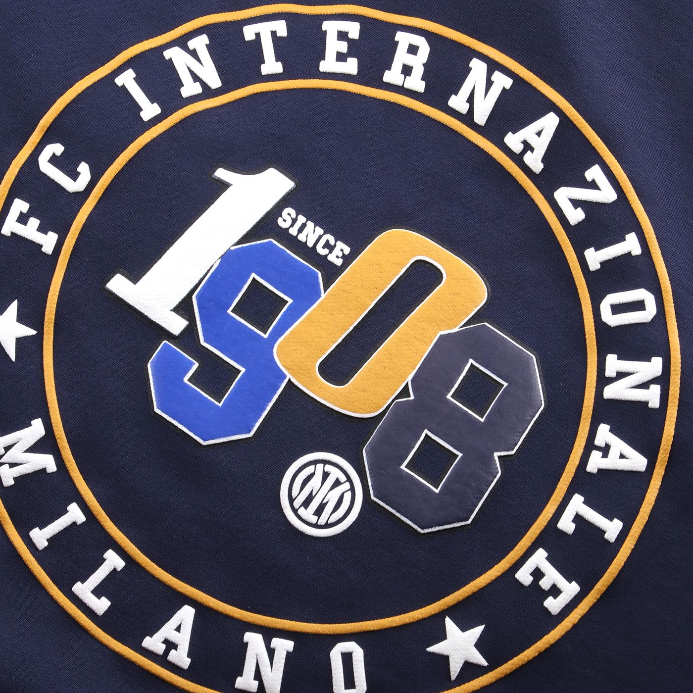Inter Inter Internazionale College Blue Hoodie Top - M Prodotto Ufficiale Uomo (Pacco da 1)