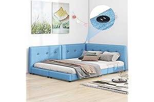 Exquisite Blue Queen-Sized Daybed Frame: An Oasis of Comfort and Functionality