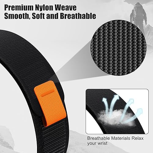 Miniatura 4 de ANCOOL Fenix 7X6X5X Band, correas de nailon de 1.024 in de fácil ajuste compatibles con Garmin Fenix 35X Plus6X ProTactix DeltaEnduro 2 bandas