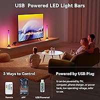 Ledagic Music Sync LED Light Bar: IC+RGB Color Changing TV Backlight, App/Remote Control, USB Powered for Gaming PC Monitor
