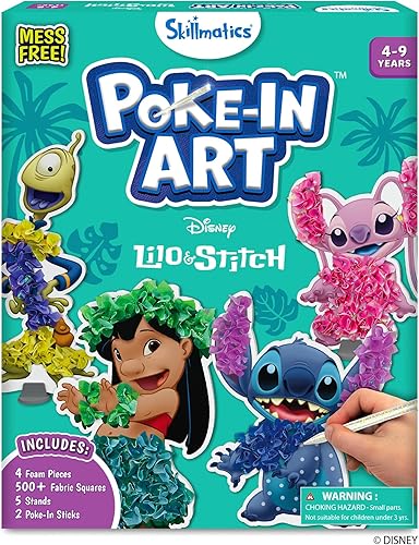 Miniatura 15 de Skillmatics Poke-in Art - Princesas mágicas, diversión sin desorden para niños, kits de manualidades de madera de bricolaje, actividad creativa