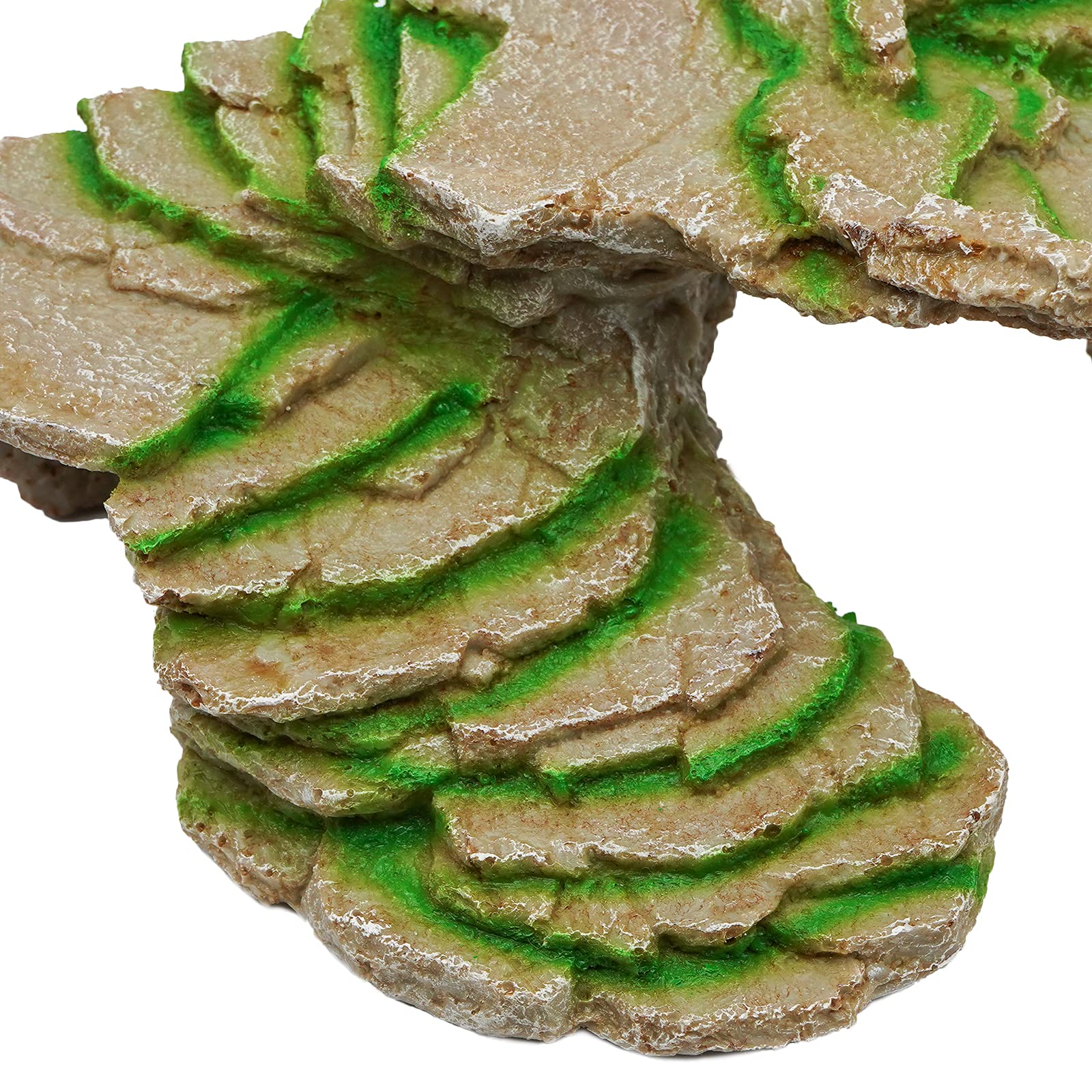 Abri pour Tortue Terrasse Trou de Tortue Peau Decoration Aquarium Cachette Reptile ​RéSine Bronzage Rock Barbu Dragon Accessoires Reptile DéCoration