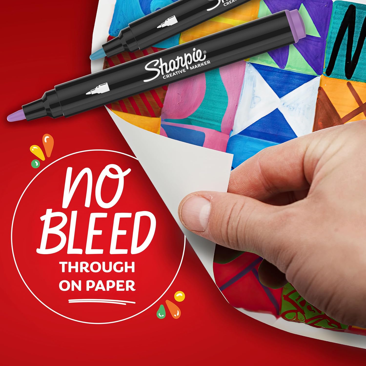 Sharpie Creative Marker Acrylic Paint Pens | Water-Based Paint Markers | No-Bleed Ink Writes on Most Surfaces | Bullet Tip | Crafting & Art Supplies | Warm Tones | 12 Count