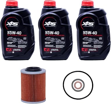 Can-Am XPS 4-Stroke Semi Synthetic Oil Change Kit for Can-Am Defender HD8 DPS 2016-2019