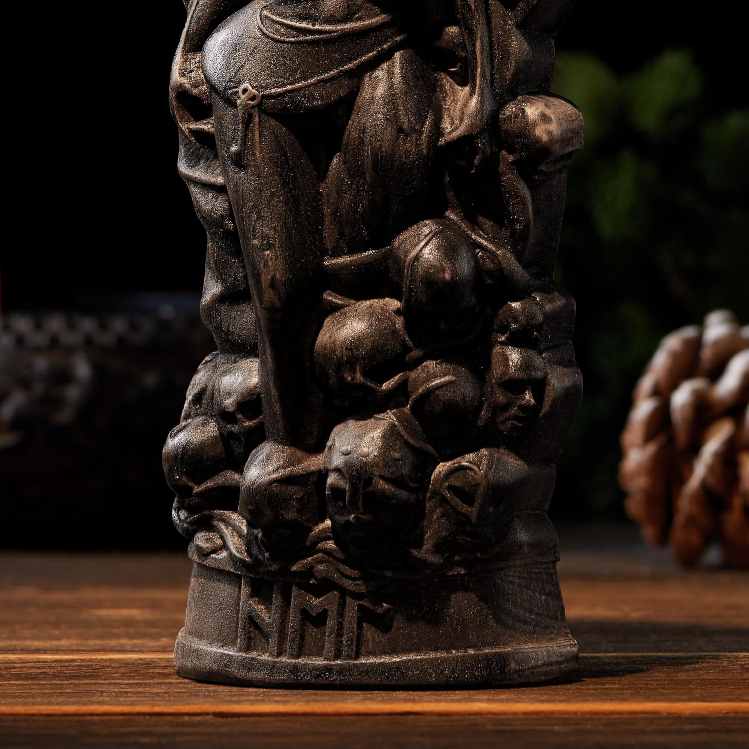 Hel Statue Goddess of Death,Norse Pantheon, Viking Pagan Asatru Heathen Goddess and God Scandinavian Gods Altar Mythology (Black)