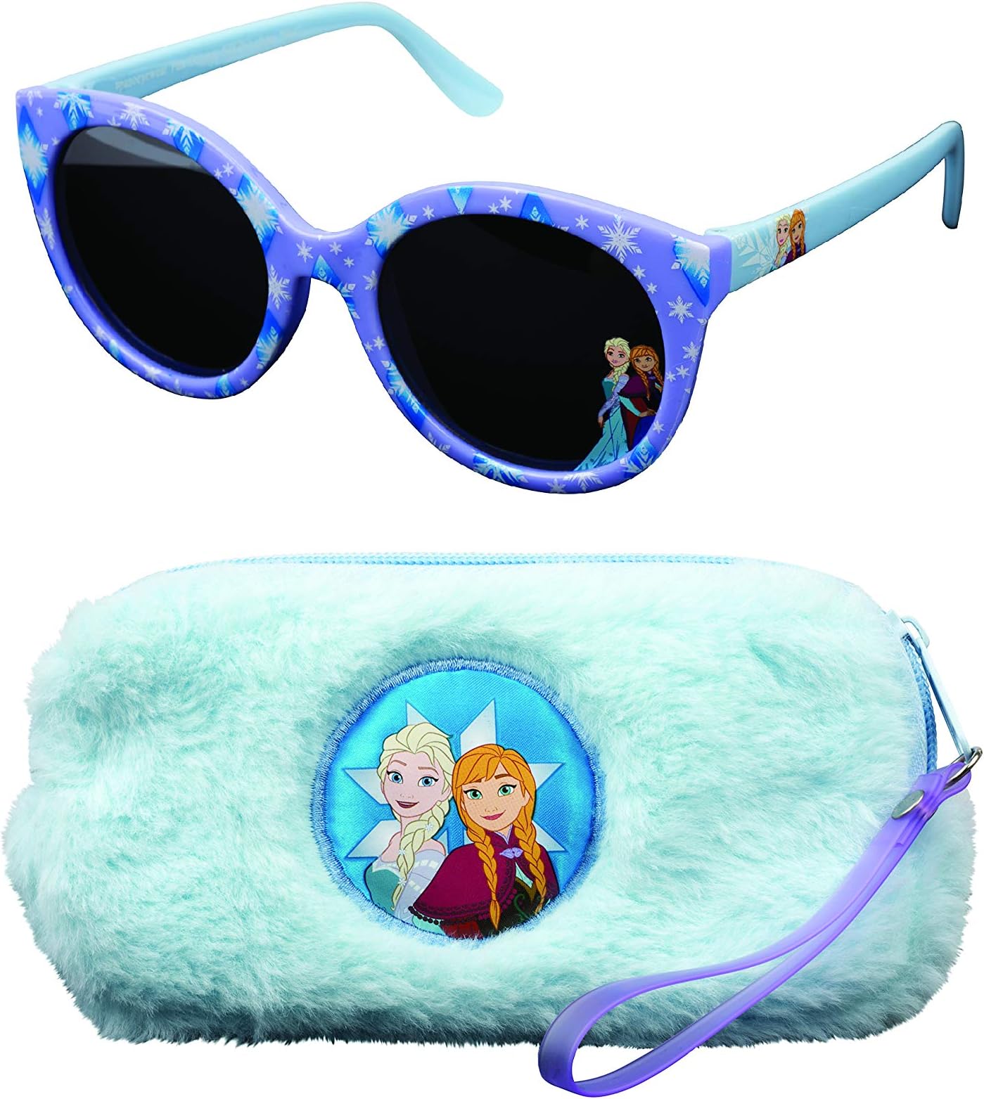 Frozen II Kids Sunglasses for Girls, Toddler Sunglasses with Kids Glasses Case (One Size, Frozen4)