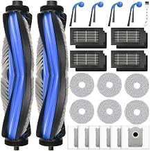 23 Piece Accessory Set for Ecovacs Deebot T30C Omni / T30C Omni Gen2 Robot Vacuum Cleaner, 2 Main Brushes, 6 Wipes, 6 Dust Bags, 4 Side Brushes, 4 HEPA Filters, 1 Cleaning Brush