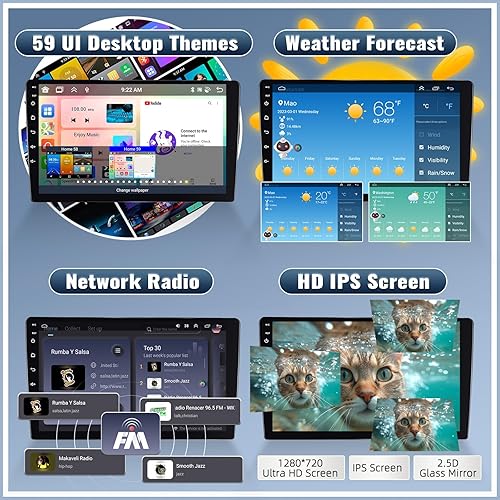 Miniatura 14 de Radio de coche Android 2G+64G estéreo para Honda CRV 2007-2011 inalámbrico Apple CarPlay Android Auto Bluetooth 9 pulgadas pantalla táctil