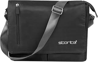 Storite Twill Sling Cross Body Travel Office Business Satchel Messenger One Side Shoulder Bag for Men & Women (29x7x34 cm) Price In India