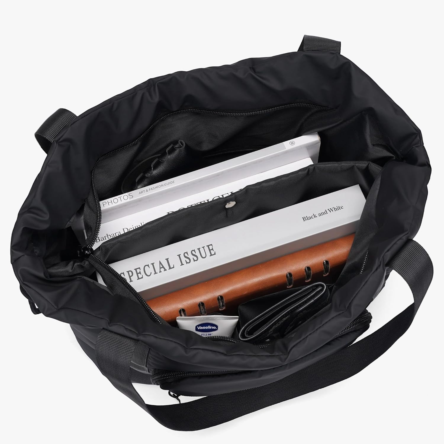 Tote Bag for Women, Lightweight Quilted Puffer Tote with Multiple Pockets, Large Capacity Shoulder Work Bag for Travel - Image 7