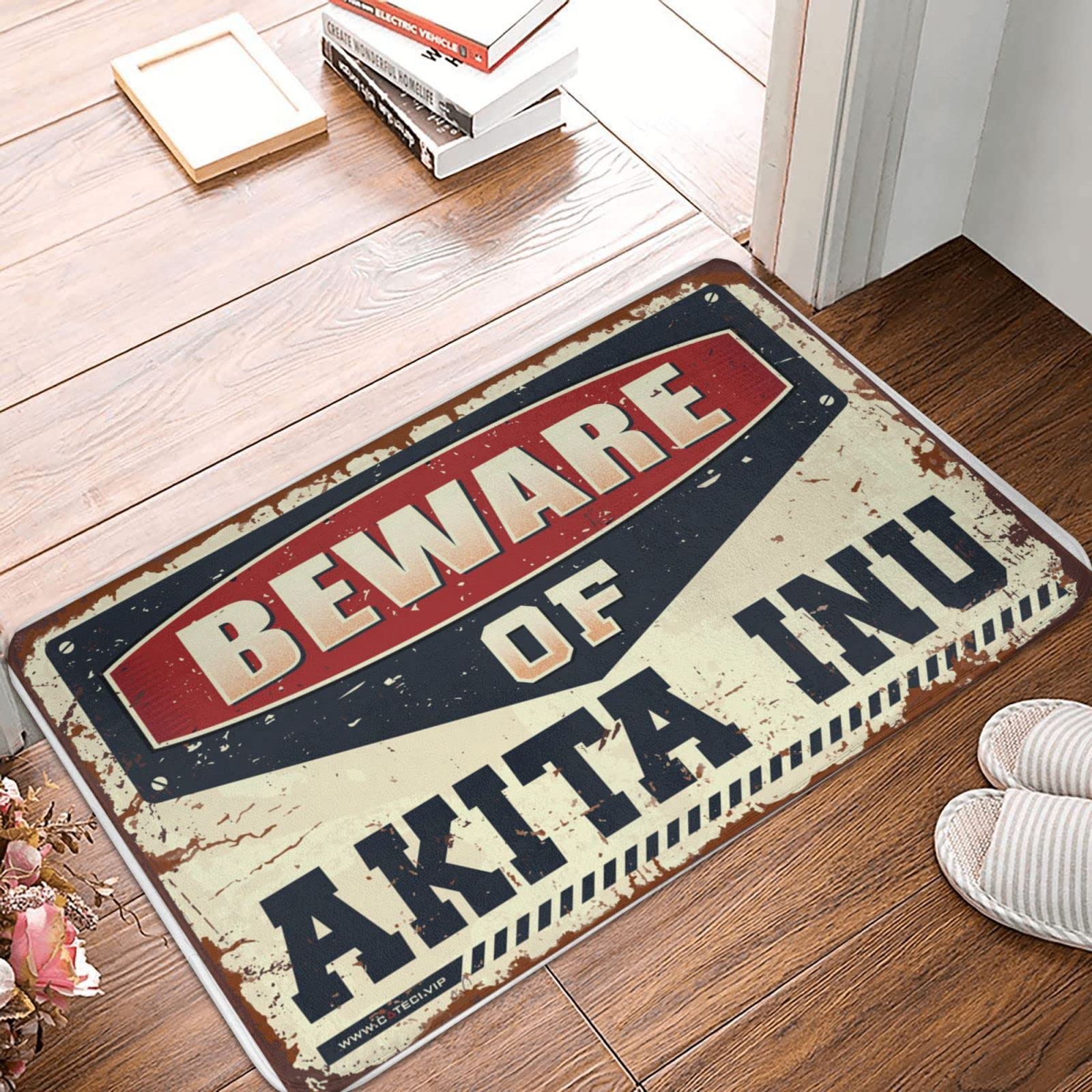 Paillasson Akita Inu pour entrée extérieure et déco chambre garçon