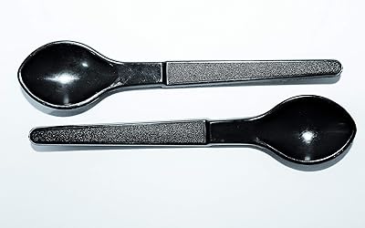 Tupperware Set of 2 Hang On Spoons Black