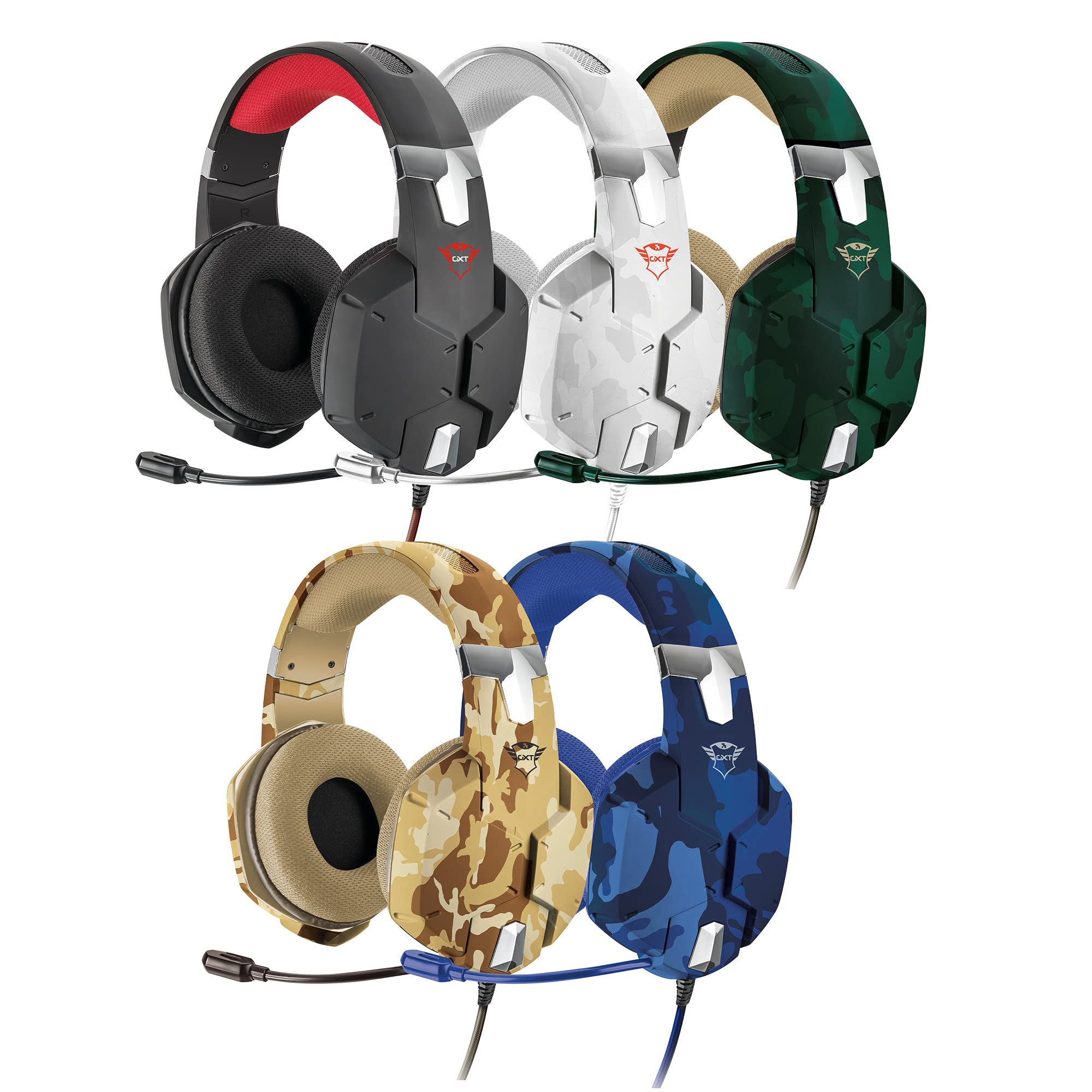 Trust Gaming 23249 Headset GXT 322D für PS4 und PS5 - Carus Kabelgebundene Gaming-Kopfhörer mit Flexiblem Mikrofon für PlayStation 4 und 5 - Blau, Medium