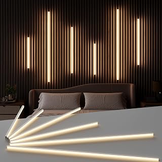 Slat Wall Lights for Wood Panel-6PCS LED Recessed Lighting Kit