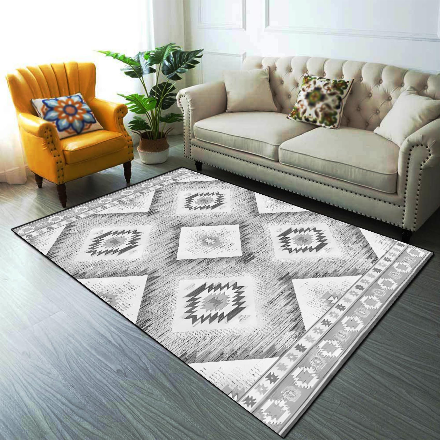 Tapis meuble canapé lavable et robuste pour le salon