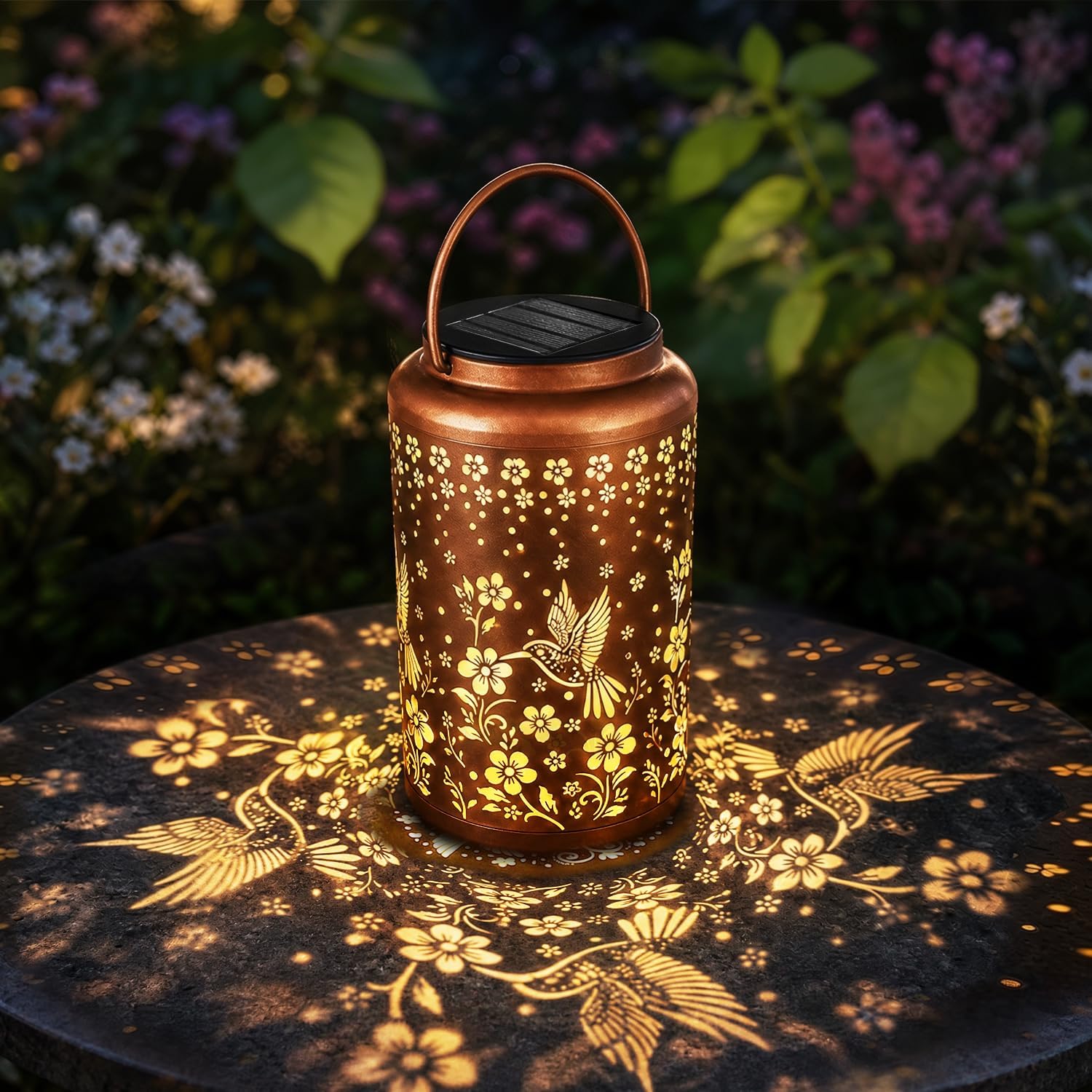 Solar Lanterns Outdoor Waterproof Hummingbird, Gifts for Mom Grandma Sister