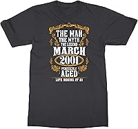 Vista 10 de Man Myth 20th Birthday Marzo 2002 Gift Camiseta unisex