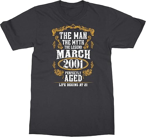 Miniatura 10 de Man Myth 20th Birthday Marzo 2002 Gift Camiseta unisex