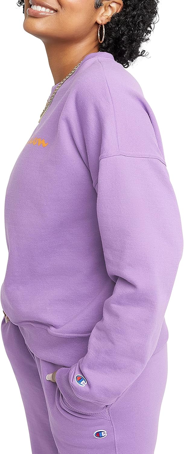 Champion Women's Crewneck Sweatshirt, Powerblend, Fleece Sweatshirt, Best Sweatshirt for Women (Plus Size Available) - Image 3