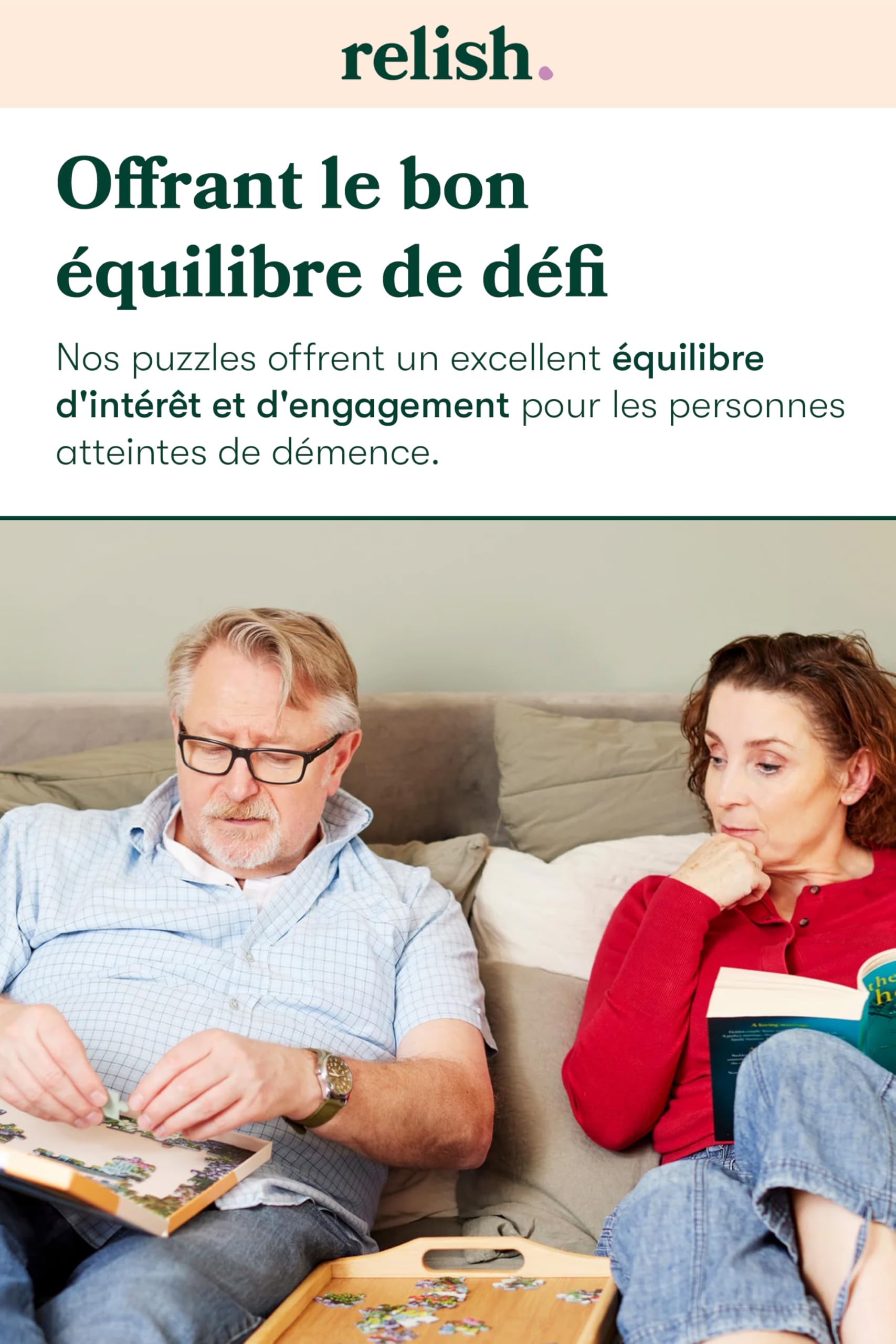 Relish ‘Spring Picnic’ Puzzle 35 Pièces : Activités Adaptées aux Seniors Atteints de Démence ou d’Alzheimer