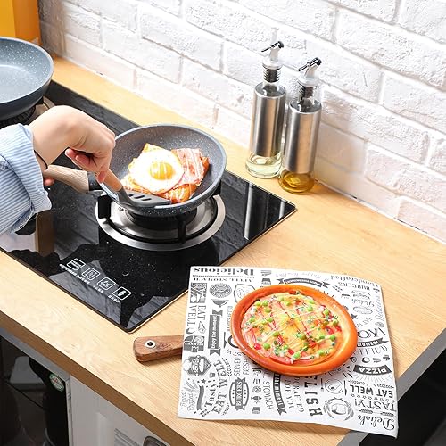 Miniatura 6 de 600 hojas de papel de cera de 12 x 12 pulgadas, resistentes a la grasa, bandejas de papel de periódico, a prueba de agua y grasa, envoltorios