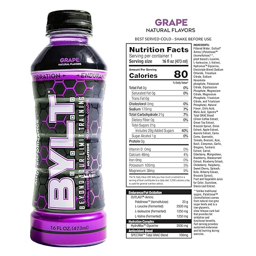 Miniatura 2 de BYLT - Bebida deportiva  Hidratación más rápida, energía extendida, rendimiento mejorado, resistencia y recuperación muscular, vegana, sin OMG, sin