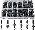 Sunplustrade 240 Pcs Bumper Clips Car Clips Plastic Rivets Fasteners Push Retainer Kit Most Popular Sizes Auto Push Pin Rivets Set for GM Ford Toyota Honda Chrysler