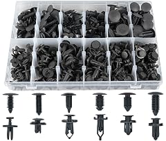 Sunplustrade 240 Pcs Bumper Clips Car Clips Plastic Rivets Fasteners Push Retainer Kit Most Popular Sizes Auto Push