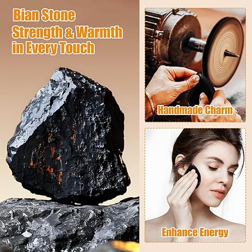 Miniatura 5 de Gua Sha Herramienta de masaje facial Masajeador facial y corporal de jade negro para el bienestar, relajación, masaje de cuello, hombros, espalda,