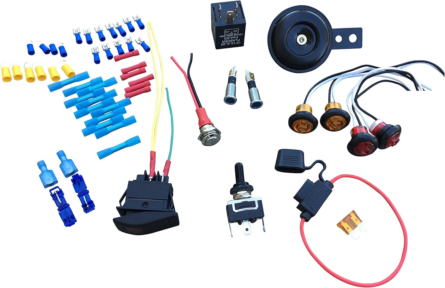 WD Electronics - DIY Street Legal Kit Turn Signal for UTV, ATV | Compatible with Polaris, Can Am, Yamaha, Kawasaki, Honda, BDX, Arctic Cat, and More
